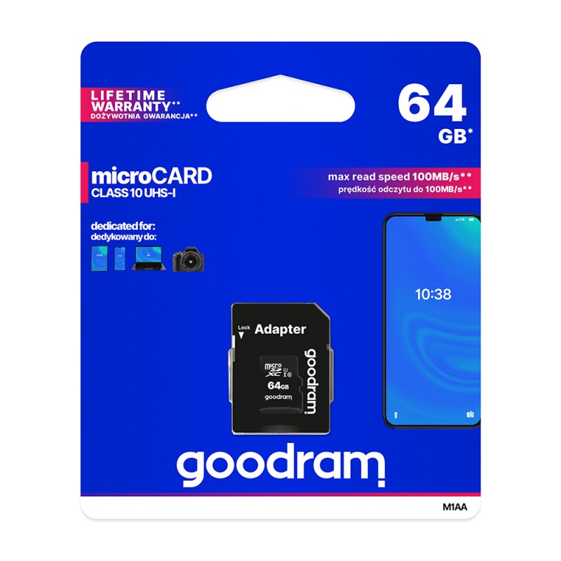 Карта памет Micro SD 64GB, (Class 10)