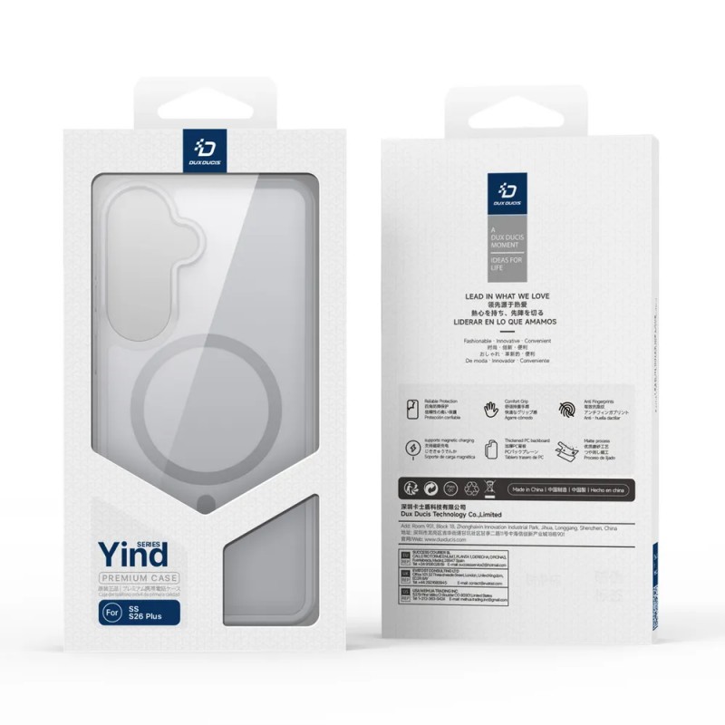 Кейс Dux Ducis YIND с Magsafe, За Samsung Galaxy S26, Сив