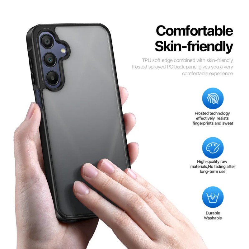 Кейс Dux Ducis YIND, За Samsung Galaxy A17, Черен