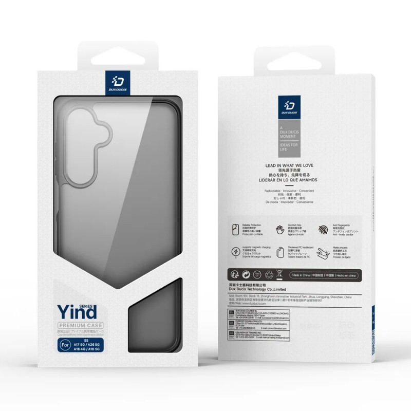 Кейс Dux Ducis YIND, За Samsung Galaxy A17, Черен