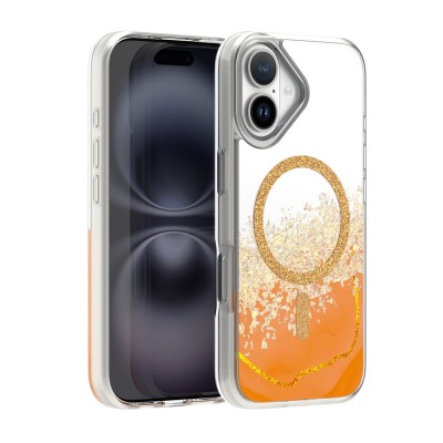 Кейс Epoxy Mag за iPhone 17 (6.3) оранжев