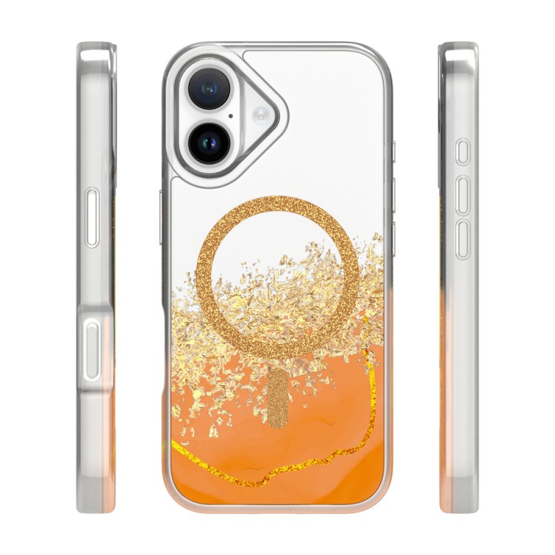 Кейс Epoxy Mag за iPhone 17 (6.3) оранжев