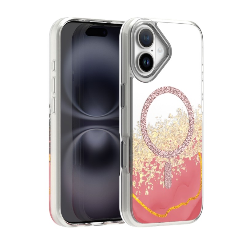 Кейс Epoxy Mag за iPhone 17 (6.3) розов