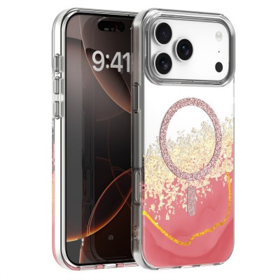 Кейс Epoxy Mag за iPhone 17 Pro Max (6.9) розов