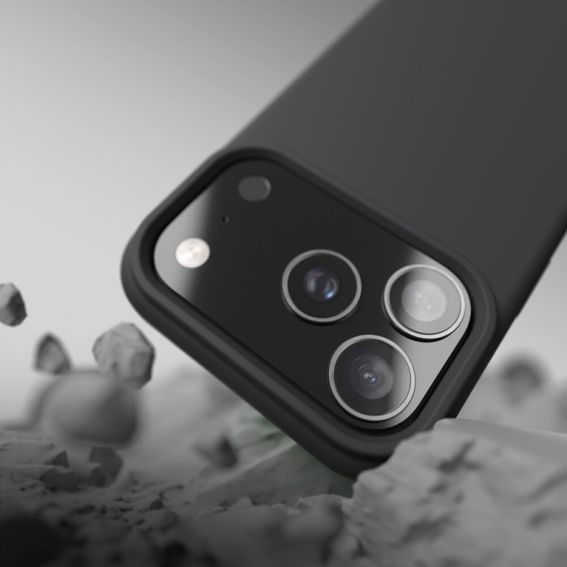 Кейс Etteri Silicone Mag case, За iPhone 17 Pro (6.3), Черен