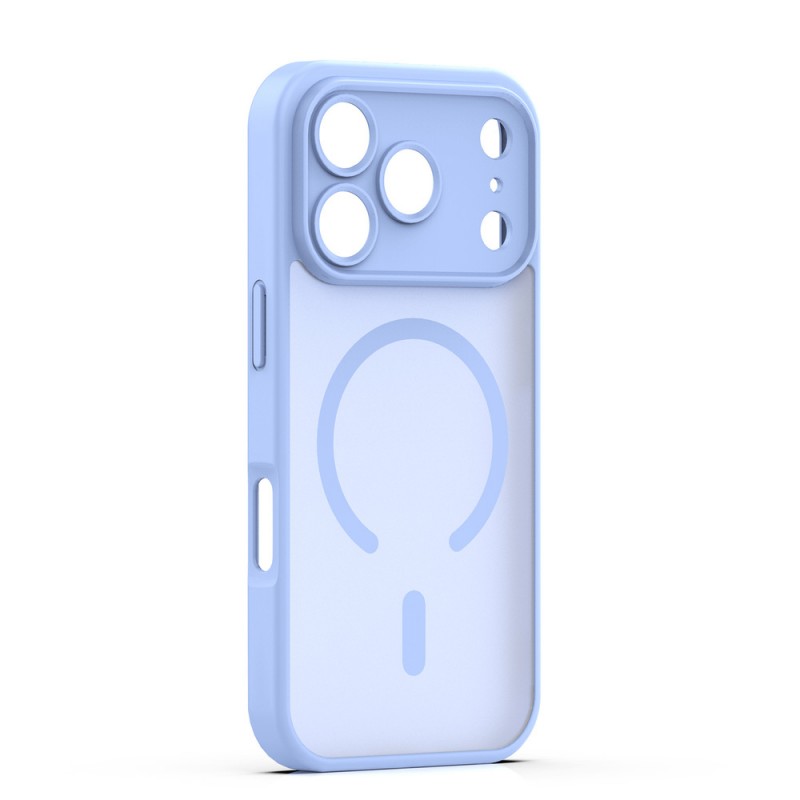 Кейс Mag Matt с отвори за камерите за iPhone 17 Pro (6.3) светлосин