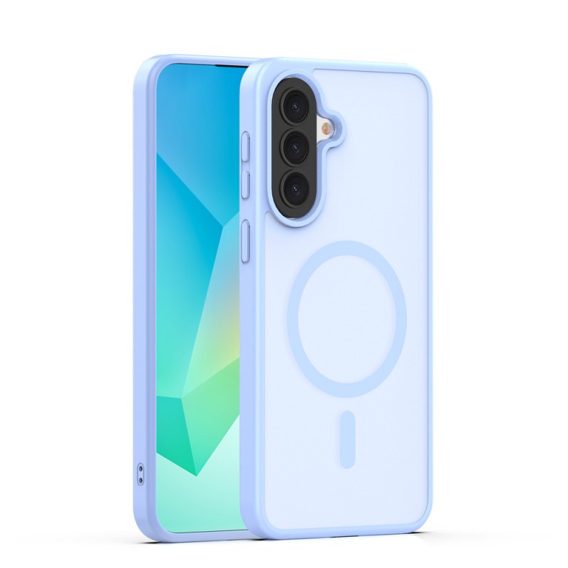 Кейс Mag Matt с цяла дупка за камерите за Samsung Galaxy A37 светлосин