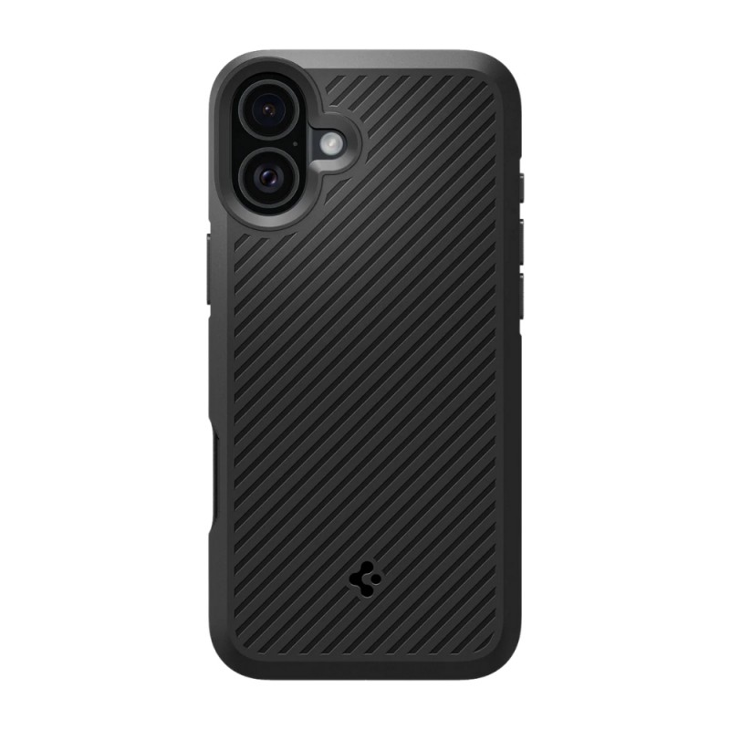 Кейс Spigen Core Armor matte, За iPhone 16 (6.1), Черен
