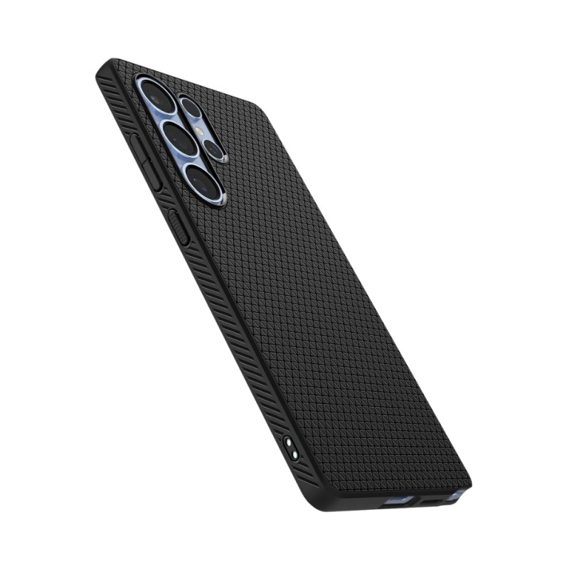 Кейс Spigen Liquid Air, За Samsung Galaxy S25 Ultra, Черен