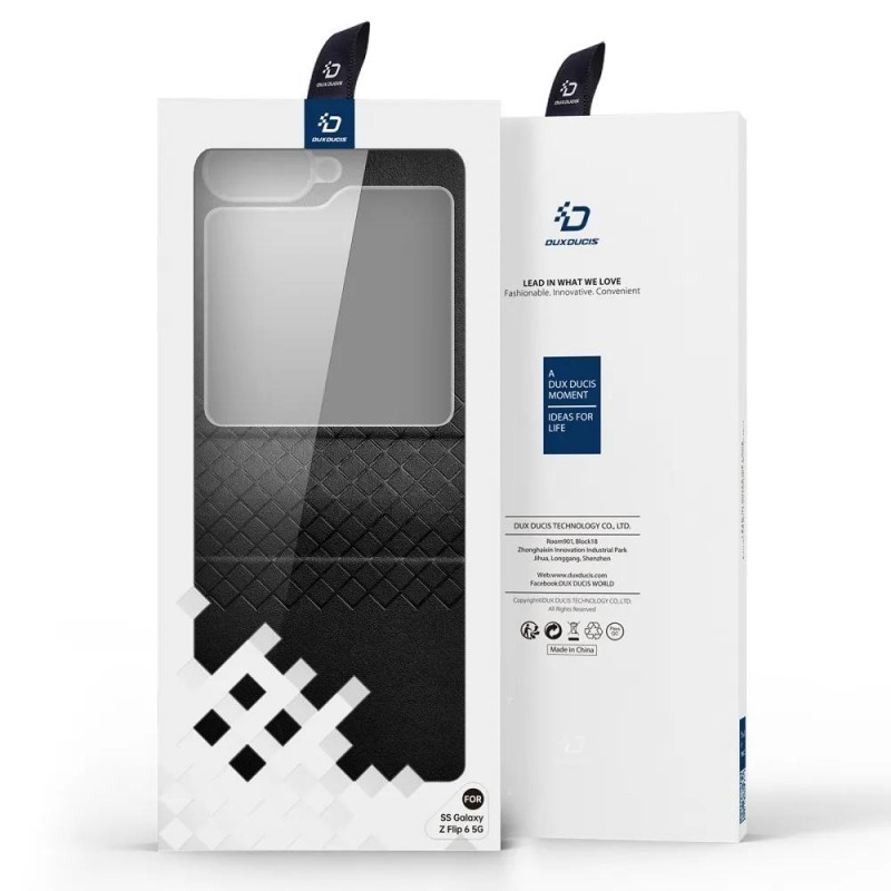 Кожен кейс Dux Ducis BRIL, За Samsung Galaxy Z Flip6, Розов