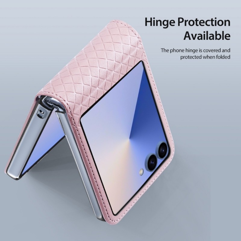 Кожен кейс Dux Ducis BRIL, За Samsung Galaxy Z Flip7, Розов