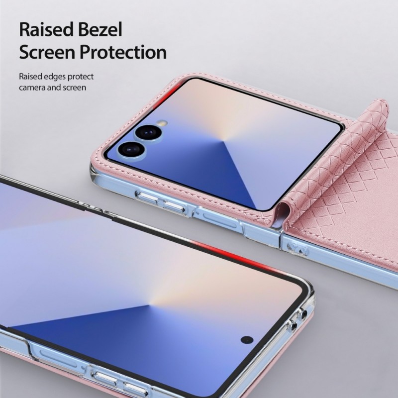 Кожен кейс Dux Ducis BRIL, За Samsung Galaxy Z Flip7, Розов