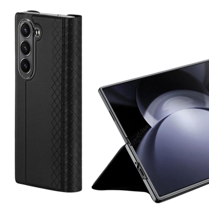 Кожен кейс Dux Ducis BRIL, За Samsung Galaxy Z Fold6, Черен