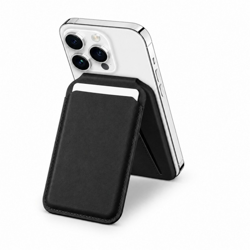 Магнитен портфейл MBX със стойка (MagSafe съвместим), черен