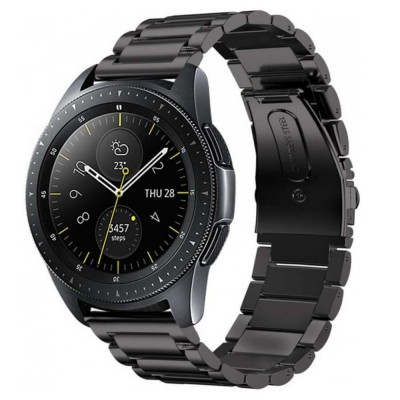 Метална каишка bSmart универсална за часовник Samsung, Huawei и др., 22mm, Черна