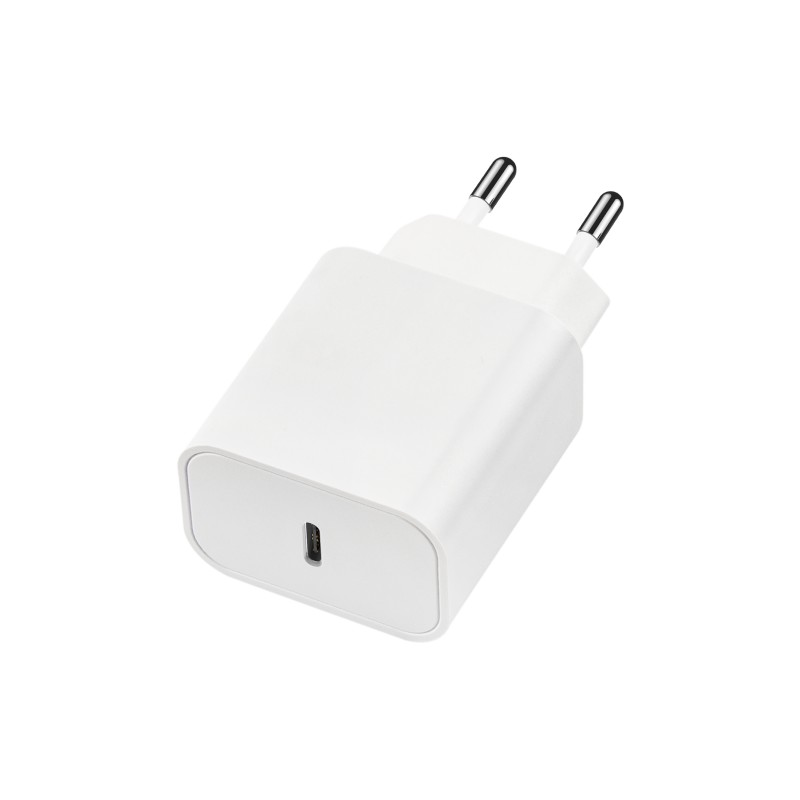 Мрежово зарядно устройство преходник адаптер Maxlife MXTC-06 PD QC, 20W, 220V, с Type C изход, Бял