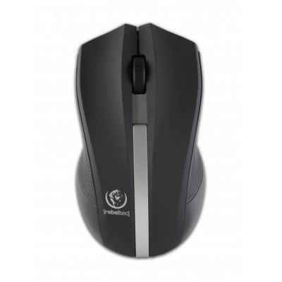 Оптична безжична мишка Rebeltec Galaxy, Черна/Сребристо