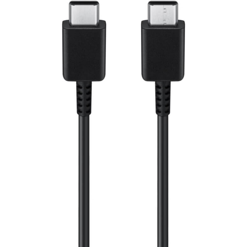 Оригинален кабел Type C-Type C Samsung EP-DW767JBE, 25W, 1.8м, 3A, в плик, Черен