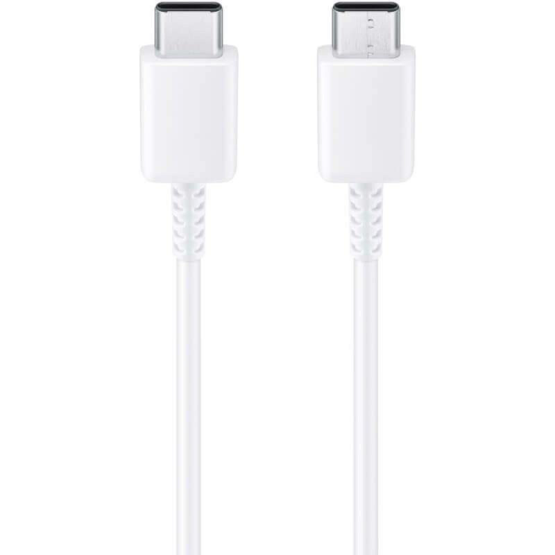 Оригинален кабел Type C-Type C Samsung EP-DW767JWE, 25W, 1.8м, 3A, в плик, Бял