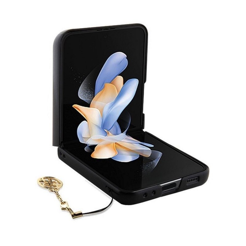 Оригинален кейс Guess 4G Charms Collection, За Samsung Galaxy Z Flip5 5G, Черен