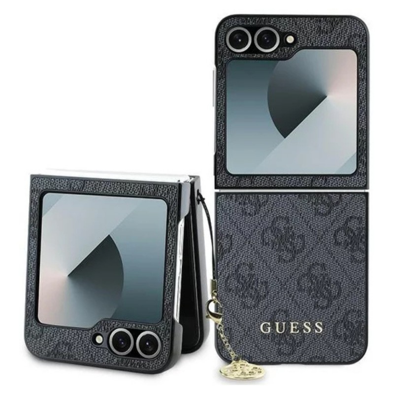 Оригинален кейс Guess 4G Charms Collection, За Samsung Galaxy Z Flip6, Черен