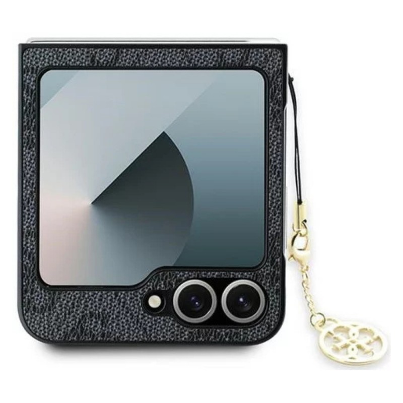 Оригинален кейс Guess 4G Charms Collection, За Samsung Galaxy Z Flip6, Черен