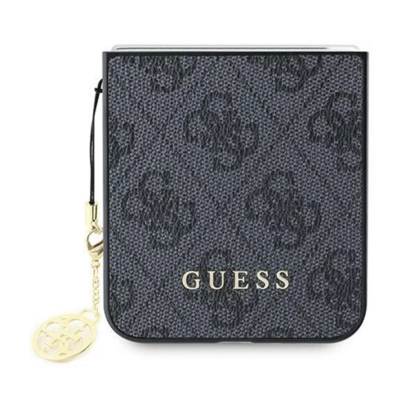 Оригинален кейс Guess 4G Charms Collection, За Samsung Galaxy Z Flip6, Черен
