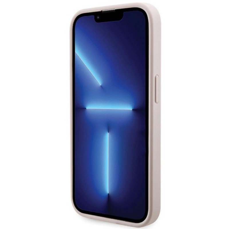 Оригинален кейс Guess 4G Printed Stripes MagSafe, За iPhone 15 Pro Max (6.7), Розов