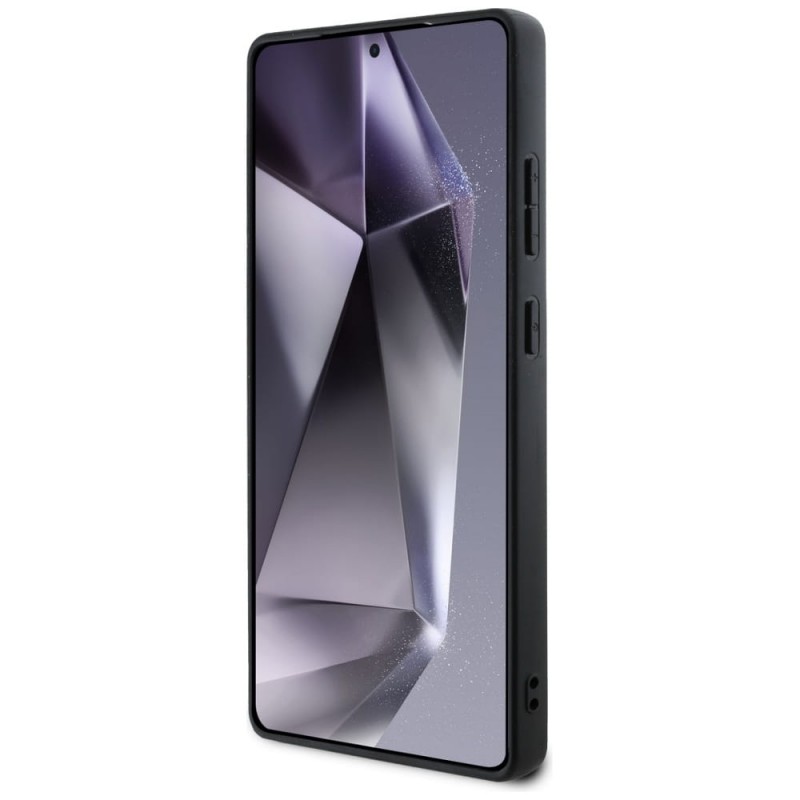 Оригинален кейс Guess 4G Ring Classic Logo MagSafe, За Samsung Galaxy S25 Ultra, Черен