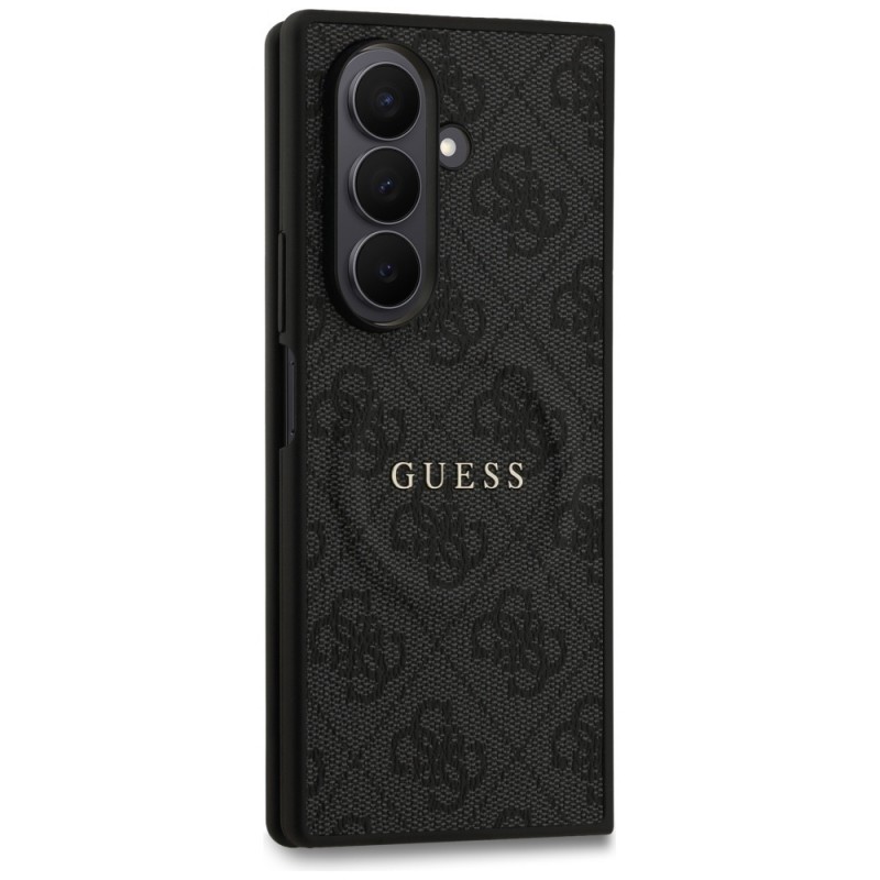 Оригинален кейс Guess 4G Ring Classic Logo MagSafe, За Samsung Galaxy Z Fold7, Черен