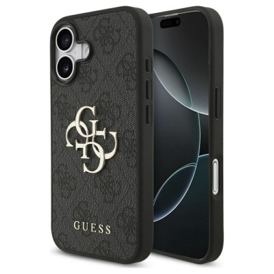 Оригинален кейс Guess Big 4G Logo Classic, За iPhone 17 (6.3), Черен
