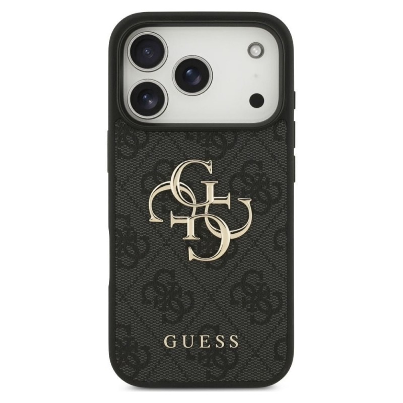 Оригинален кейс Guess Big 4G Logo Classic, За iPhone 17 Pro (6.3), Черен