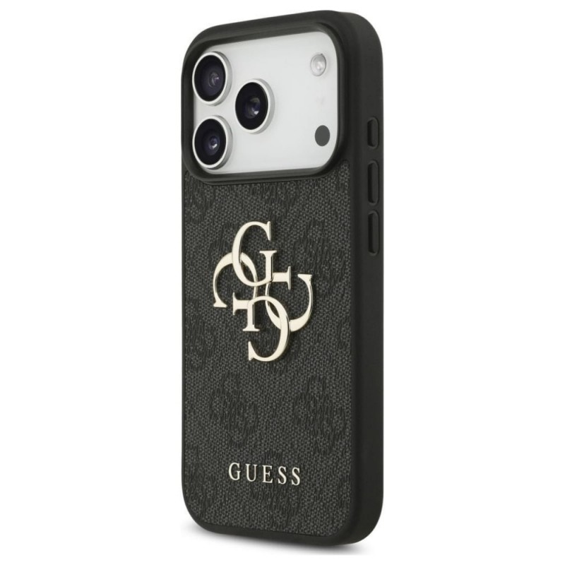 Оригинален кейс Guess Big 4G Logo Classic, За iPhone 17 Pro (6.3), Черен