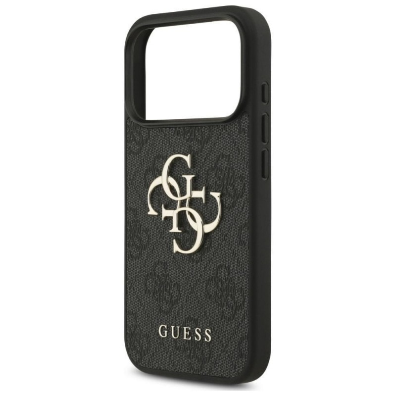 Оригинален кейс Guess Big 4G Logo Classic, За iPhone 17 Pro (6.3), Черен