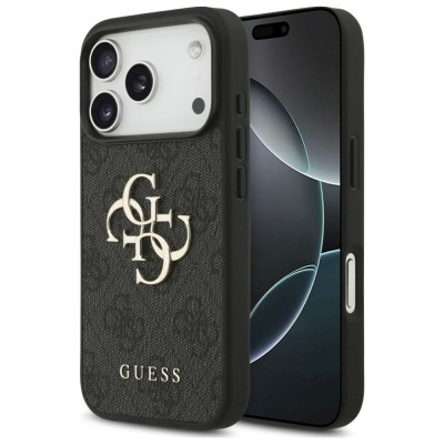 Оригинален кейс Guess Big 4G Logo Classic, За iPhone 17 Pro Max (6.9), Черен