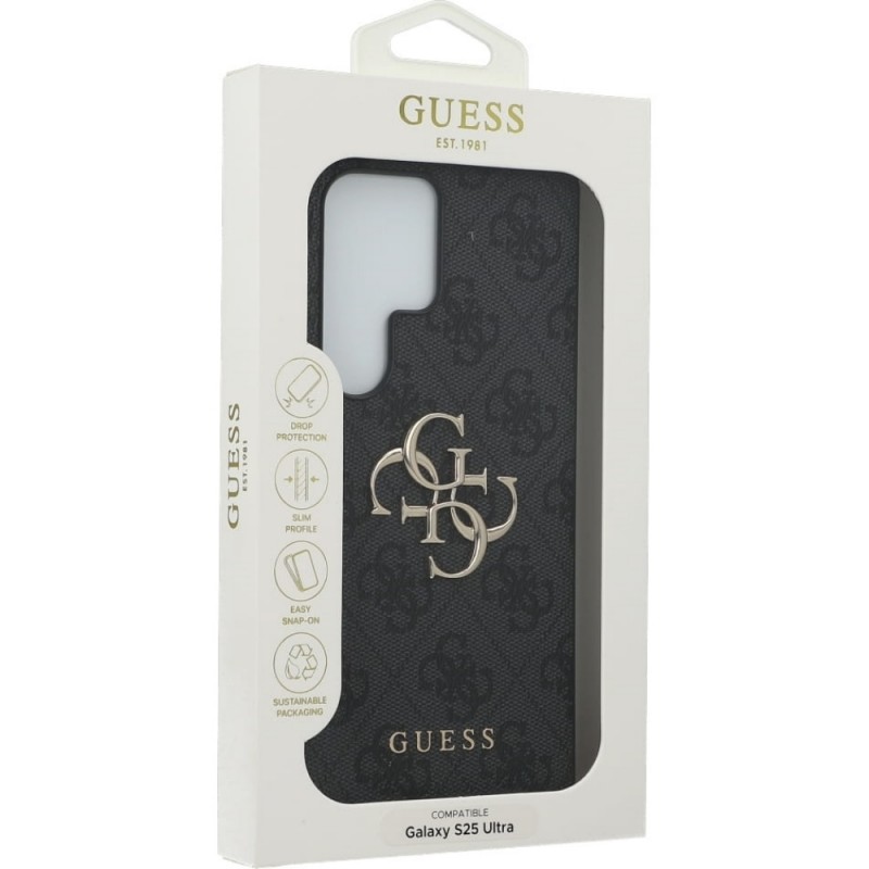 Оригинален кейс Guess Big 4G Logo Classic, За Samsung Galaxy S25 Ultra, Черен