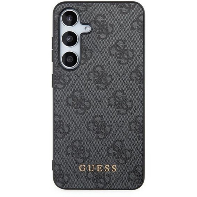 Оригинален кейс Guess HC 4G Metal Gold Logo, За Samsung Galaxy S24 (S921B), Черен