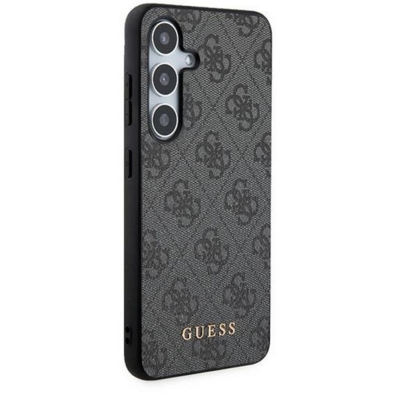 Оригинален кейс Guess HC 4G Metal Gold Logo, За Samsung Galaxy S24 (S921B), Черен
