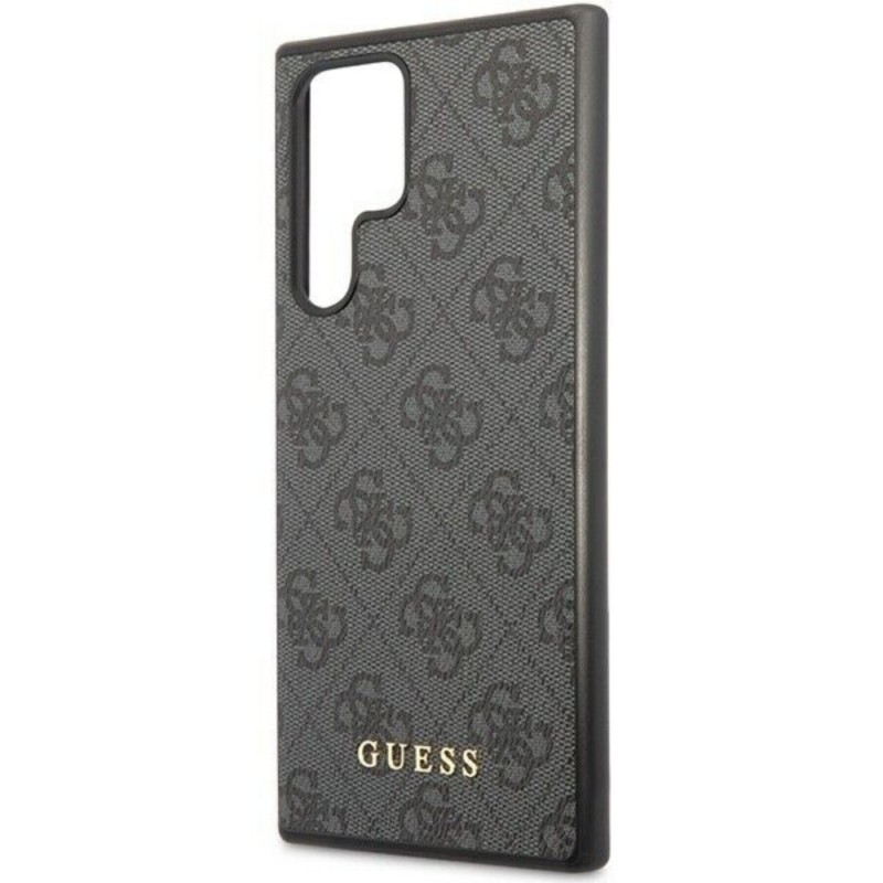 Оригинален кейс Guess HC 4G Metal Gold Logo, За Samsung Galaxy S24 Ultra (S928B), Черен