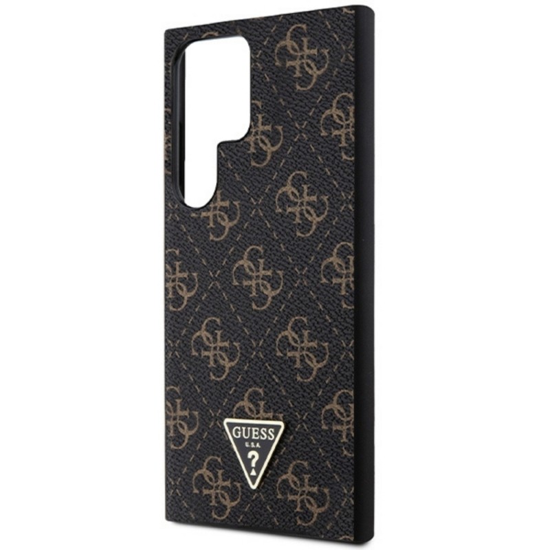 Оригинален кейс Guess HC PU 4G Triangle, За Samsung Galaxy S24 Ultra (S928B), Черен