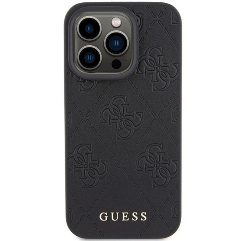 Оригинален кейс Guess HC PU Quilted 4G Classic, За iPhone 15 Pro Max (6.7), Черен