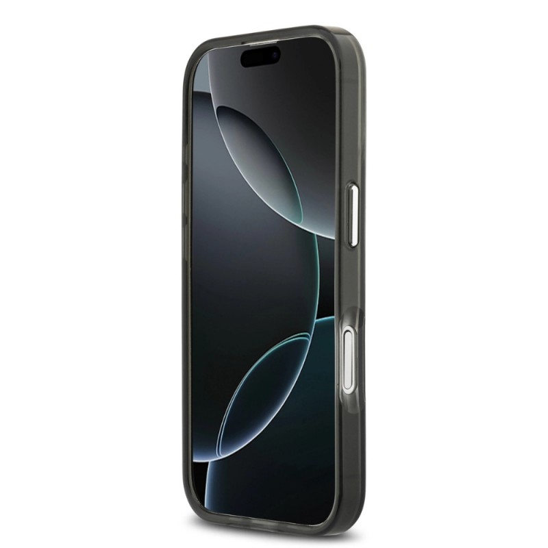 Оригинален кейс Guess IML Gradient Triangle Logo, За iPhone 17 (6.3), Черен