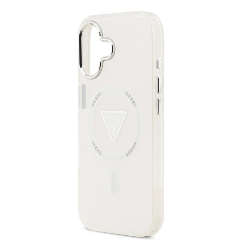 Оригинален кейс Guess IML Gradient Triangle Logo, За iPhone 17 (6.3), Прозрачен