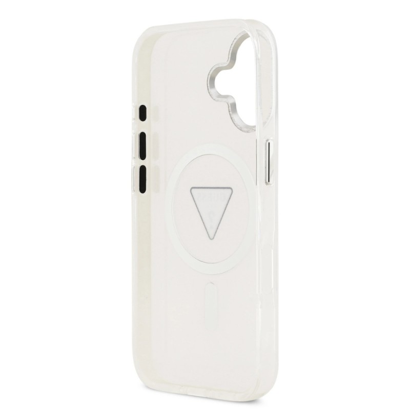 Оригинален кейс Guess IML Gradient Triangle Logo, За iPhone 17 (6.3), Прозрачен