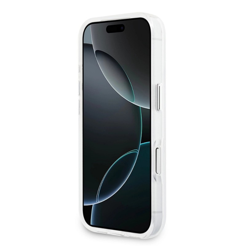 Оригинален кейс Guess IML Gradient Triangle Logo, За iPhone 17 Pro (6.3), Прозрачен