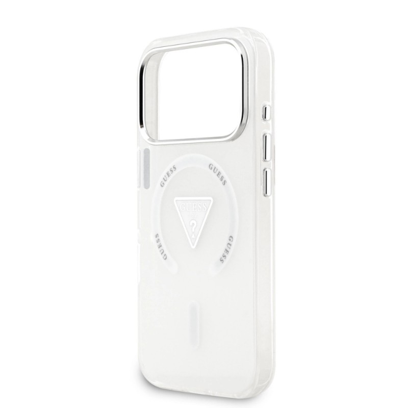 Оригинален кейс Guess IML Gradient Triangle Logo, За iPhone 17 Pro (6.3), Прозрачен