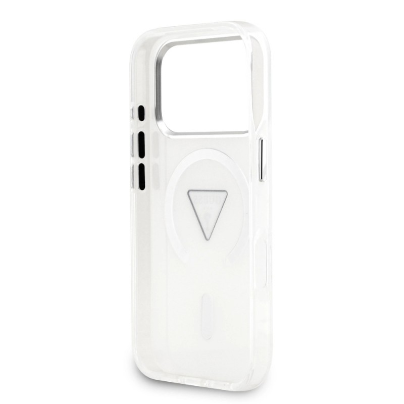 Оригинален кейс Guess IML Gradient Triangle Logo, За iPhone 17 Pro (6.3), Прозрачен