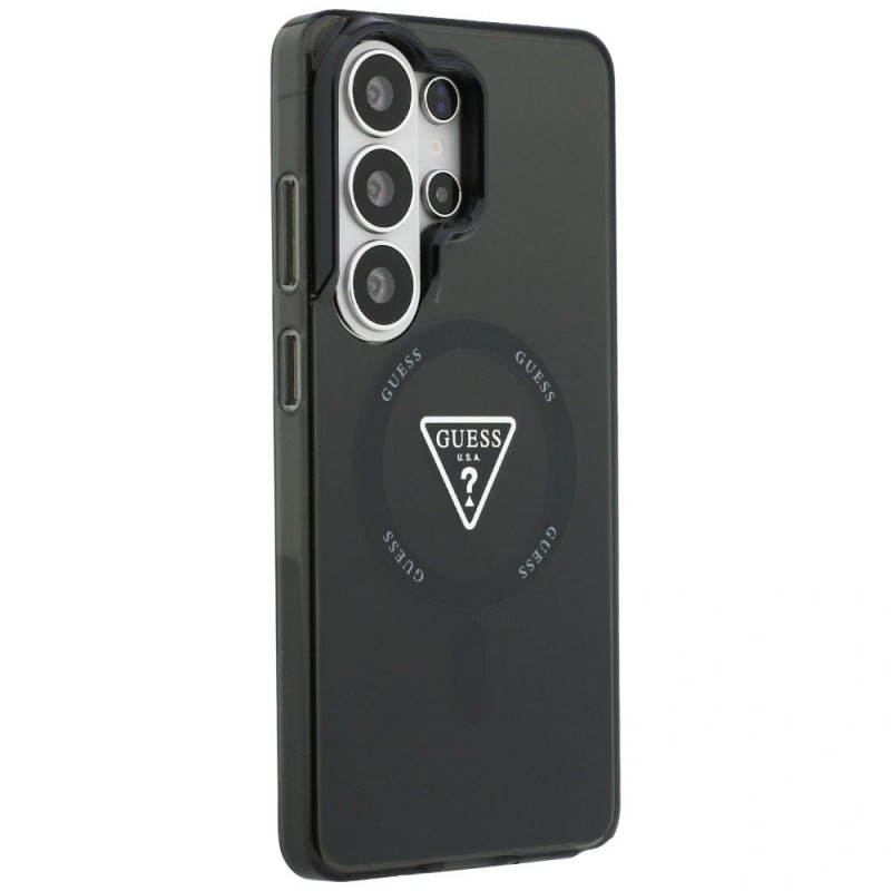 Оригинален кейс Guess IML Gradient Triangle MagSafe за Samsung Galaxy S26 Ultra, черен