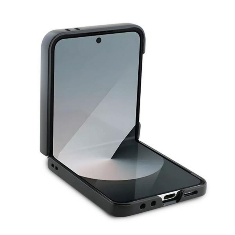 Оригинален кейс Guess Leather 4G Metal Logo, За Samsung Galaxy Z Flip6, Розов