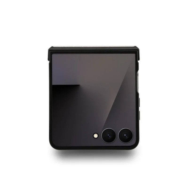 Оригинален кейс Guess Leather 4G Metal Logo, За Samsung Galaxy Z Flip7, Розов